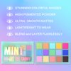 UCANBE Colorful Matte Makeup Eyeshadow Palette, 15 Shades Vibrant MACARON Pastel Eye Shadow Pallet, High Pigmented Blendable Rainbow Make Up Plattet Kit - Mint Candy