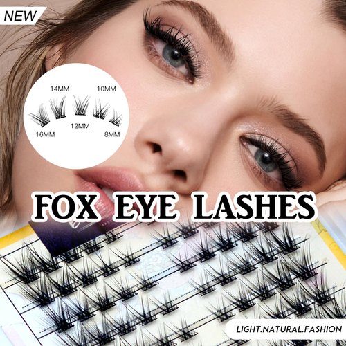 Bershnor Individual Lashes 4 Styles Eye Lash Clusters DIY Eyelash Extensions at Home 8-16MM Fluffy Volume Eye Eyelashes Clusters