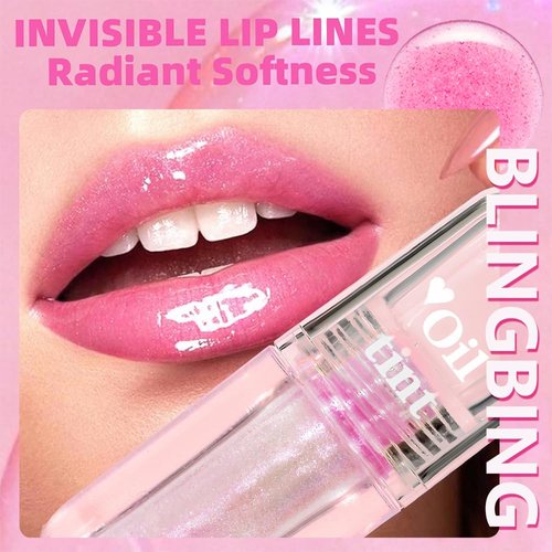 2024 NEW Magic Color Changing Moisturizing Lip Oil, Boss UP No-Sticky PH Warm Change Lip Oil, Glow Luminous Hydrating Lip Gloss with Shimmery Finish, Lightweight, Nourishing Repairing Primer Lip Tint