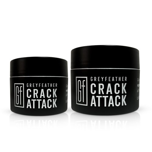 Greyfeather Crack Attack Hand Cream For Dry Cracked Hands Repair Cream For Skin Irritations Travel Size Foot Cream For Dry Cracked Heels Holiday Gift for Mother's Day Valentine's Day Christmas(4 Oz)