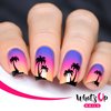 Whats Up Nails - Palm Nail Vinyl Stencils for Nail Art Design (2 Sheets, 40 Stencils Total)