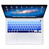 ProElife Ultra Thin Silicone Keyboard Cover Skin for MacBook Air 13 Inch 2021 2020 with Touch ID (MODLE A2179 and A2337 Apple M1 Chip, US Layout) Keyboard Accessories Protector (Ombre Blue)