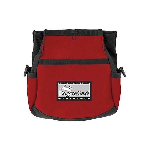 Doggone Good Rapid Rewards Deluxe Dog Training Bag with Belt (Red)