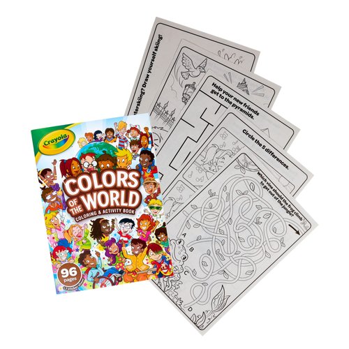 Crayola Colors of the World Coloring Book, Gift for Kids, 96 Pages