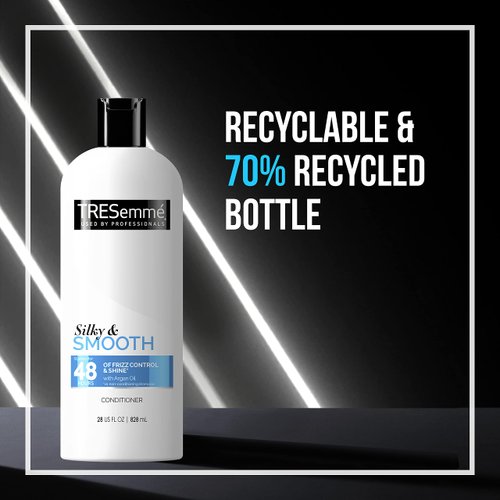 TRESemme Touchable Softness Anti Frizz Conditioner for Shiny Hair Smooth and Silky Moroccan Argan Oil Dry Hair Formula 28 oz