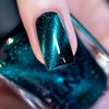 ILNP VIP - Black-Based Teal Magnetic Holographic Nail Polish