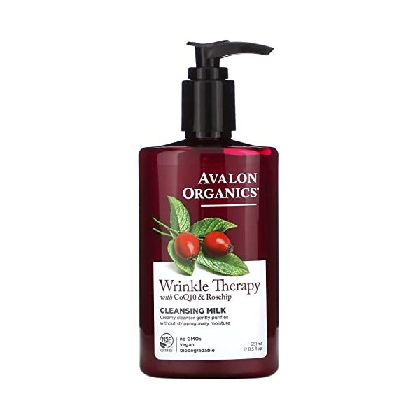 Avalon Organics CoQ10 Facial Cleansing Milk - 8.5 fl oz (Pack of 2)