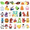 CIUGEO 32 PCS Assorted Wind-up Toys for Kids, Bulk Windup Animals Walking Jumping Swimming Flipping Clockwork Toys for Kids Clossroom Party Favors, Birthday Gifts