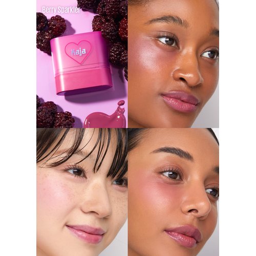 Kaja Dewy Bar - Creamy Multi-Stick Blusher & Lip Balm, Korean Cream Blush Stick for Cheeks and Lips, 45% Moisturizing Oil, Apple Extract, Vitamin-Hyaluronic Acid Infused, 06 Grapefruit Gelato, 10g