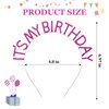 ACO-UINT Hot Pink Birthday Crown for Girls, Cute It's My Birthday Headband Birthday Tiara for Women, Happy Birthday Headband Pink Birthday Decorations Gifts for Women