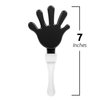 Windy City Novelties 12-Pack Black & White 7" Inch Mini Hand Clappers Noisemakers in Bulk