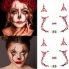2 Packs Face Gems Stick Jewels Tattoos for Women Halloween Cosplay Makeup, Day of the Dead Sugar Skull Crystal Rhinestones Temporary Sticker Decorations for Halloween Festival Concert Dress-up