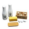 The Queen's Treasures 11 Piece Vintage Kitchen Food Accessory, 2 Milk Bottles, Butter with Dish and Fresh Eggs with Crate. Compatible with American Girl Dolls Kitchens & Furniture