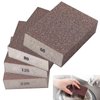Sunxeke 4Pcs Sanding Sponge Coarse Fine Blocks kit 60/80/120/220 Grit for Pot Brush Pan Brush Metal Sanding Wood Sanding Glasses Sanding Washable&Reusable