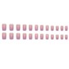 Foccna Purple Press on Nails Bling Fake Nails Square Cute Women's Bling False Nails Daily Wear Artificail Nails for Women and Girls-24Pcs