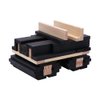 KAPLA 40 Squares Black - Wooden Construction Set 40 Black Colored Building Planks