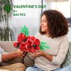 SIENON Rose Flower Building Set-10pcs Rose Flowers & 2pcs Leaves Botanical Collection, Artificial Flowers for Home Décor, Roses Bouquet Building Kit for Valentine’s Day Christmas Birthday Anniversary