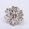 Ruihfas 4Pcs Fantastic Women Girls Crystal Bangs Clips Bridal Wedding Mini Hair Claw Clip Hair Pin 1.18×0.98 inch