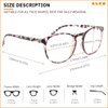IBOANN 3 Pack Blue Light Blocking Glasses Women/Men, Round Fashion Retro Frame, Vintage Fake Eyeglasses with Clear Lens
