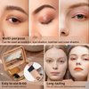 Oulac Waterproof Light Eyebrow Powder Kit with Brow Brush 2 in1 Long Lasting Instant Eyebrow Pomade & Powder Natural Makeup for Sparse Brows 3.2 g/0.11 oz (Golden Blonde）
