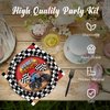 Monster Truck Party Supplies Kit for 24 Guests - 97 Pcs Including Plates, Forks, Napkins, Bunting - Ideal for Kids' Monster Truck-Themed Birthdays and Baby Showers