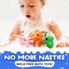 SplashEZ Dinosaur Bath Toys No Holes, Mold Free Baby Bath Toys for Toddlers 1-3, Dino Bath Toys for Tub, Beach, Pool, BPA-Free, Dishwasher-Safe, Infant Bathtub Toys for Boys & Girls 3 pcs