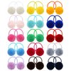 inSowni 30 Pieces/15 Pairs Cute Hair Ties with 3cm/1.2" Pompom Ball Rubber Bands Pigtail Ponytail Holders Hair Scrunchies for Baby Girls Infants Toddlers Kids Teens Thin Hair