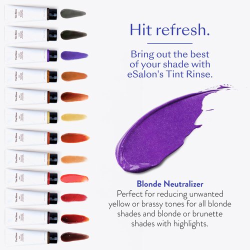 eSalon Color Depositing Hair Color Booster Treatment - Tint Rinse Hair Toner & Enhancer - Professional-Grade Mask - Apply with Shampoo & Conditioner (Golden)