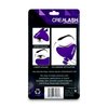 Original CreaLash Eye Shadow & Mascara Applicator - Upper & Lower Eyelash Tool for Applying Makeup - Helps Shield Face, Skin From Smears - 1 Reusable Purple Stencil, 6 Disposable Gray