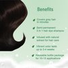Dark Coffee Hair Dye Shampoo 3 in 1 for Gray Coverage, Instant Hair Color Shampoo Colors in Minutes, Lasting Brown Hair Shampoo, Tea Tree & Rosemary Shampoo Hair Dye for Hair Care