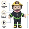 14" Fireman, Peach Male, Hand Puppet