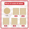 Colarr 150 Pack Casino Theme Party Decorations Scratch Off Cards Casino Games, Include DIY Scratch Off Tickets Casino Night Party Note Cards with Golden Scratch Stickers for Game Night Decorations