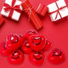 24 PCS Valentine's Day Heart Stress Balls,Red Smile Face Squeeze Balls,Heart Shaped Foam Balls for Kids and Adults,Valentine Party Favors