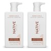 Native Moisturizing Coconut Vanilla Face Wash - 12 fl oz (2 Pack), Daily Facial Cleanser for Dry Skin