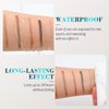2025 New Magic Eyebrow Pencil, 3D Waterproof Microblading Eyebrow Pencil Contouring Pen for Perfect Brows, Get Natural, Fine Strokes with the 4-Tip Precise Brow Pen (A2 - Dark Brown)