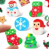 Christmas Erasers for Kids Bulk, Christmas Tree Santa Snowman Snowflake Erasers Assortment, Big Novelty Erasers Desk Pets for Party Favors Homework Rewards Holiday Gift, 40 Pcs