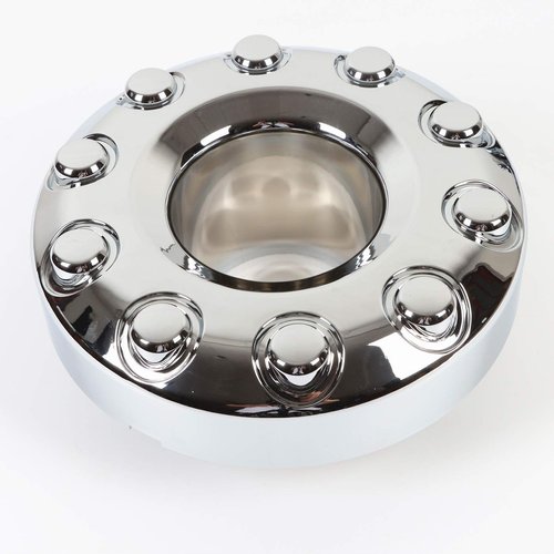 PPCovers Replacement for 05-17 F450 Super Duty DUALLY Chrome 10 Lug Front Wheel Center Hub Cap 1 Piece 5C3Z1130NA