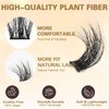 Fluffy Lash Clusters 10-20mm with Bottom Lashes 5-7mm Wispy Lash Clusters D Curl Eyelashes 3D Cluster Eyelash Extensions 154 PCS Natural Individual Lashes DIY At Home, by Anforlin