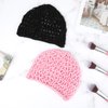WLLHYF Wig Cap Thick Long Hair Caps Adjustable Elastic Net Anti-Slip Mesh Braided Weaving Making Crochet Sew Weave Fishnet Part Grip Headband Hat Women(Black/Pink)