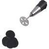 MZCMSL 100pcs Sandpaper Disc and 1pcs Metal Bit, 3/32 Shank Pedicure Sanding Disc Bit for Dead Skin Callus Electric Foot File #150 Grit(Medium)