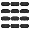 Mudder 12 Pack Sleep Mask Blindfold Eye Masks with Nose Pad and Elastic Straps for Women Men Black