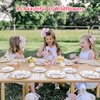 Lopeastar 100Pcs Wildflower Party Decorations Plates Set, Floral Paper Plates Napkins and Forks Flower Birthday Decorations for 25 Guests
