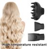 3Pcs Hair Dryer Nozzle Diffuser Set, Multifunction Hair Blow Dry Nozzle Diffuser Hair Dryer Nozzle Comb Brush Attachment Concentrator Hairdressing Salon Styling Tool