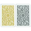 Copag 1546 Design 100% Plastic Playing Cards, Bridge Size (Narrow) Black/Gold (Jumbo Index, 1 Set)