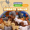 Tiny Dog and Cat Figurines for Kids - Small Animals Toys in Gift Box - Little Pet Toys - Tiny Plastic Toys for Kids Classroom Prizes - 30Pcs - Easter Gifts for Kids