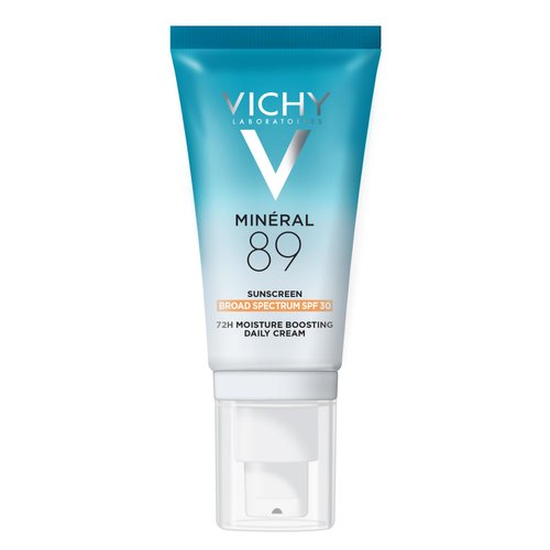 Vichy Minéral 89 Face Sunscreen SPF 30 | Hydrating Daily Sunscreen For Face SPF 30 | Hyaluronic Acid + Niacinamide + Squalane Oil | No White Cast Sunscreen | Oxybenzone Free | Travel Size Sunscreen