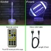 FlyonSea Football lamp, Rugby Ball Bedside Lamp 7 Colors Change + Remote Control with Timer Kids Night Light Optical Illusion Lamps for Kids Lamp As a Gift Ideas for Boys or Kids