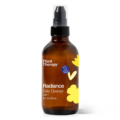 Plant Therapy Radiance Gel-Cream Cleanser 4 oz Cleans Away Makeup, Dirt, &amp; Oil, Gentle Plant-Base...