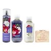 Bath & Body Works Freesia Trio Bundle with a Himalayan Salts Springs Bar Soap - Full Size