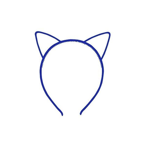 Galepromot 2Pcs Blue Simple Comfortable Plastic Cat Ears Headband Women's Headbands, Women's Fashion Headbands, Headbands